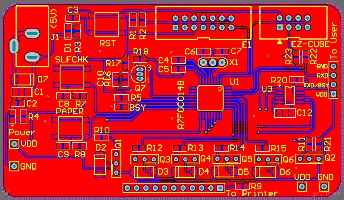 微型打印机方案（包含原理图、PCB和BOM表）_数据_05